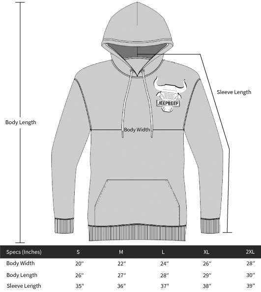 Hoodie Chart